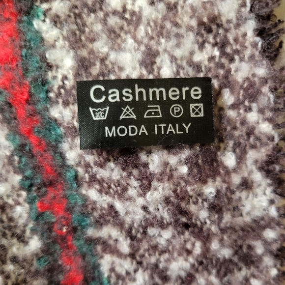 Cashmere Moda Italy Marled Striped Wrap/Scarf - Picture 4 of 4